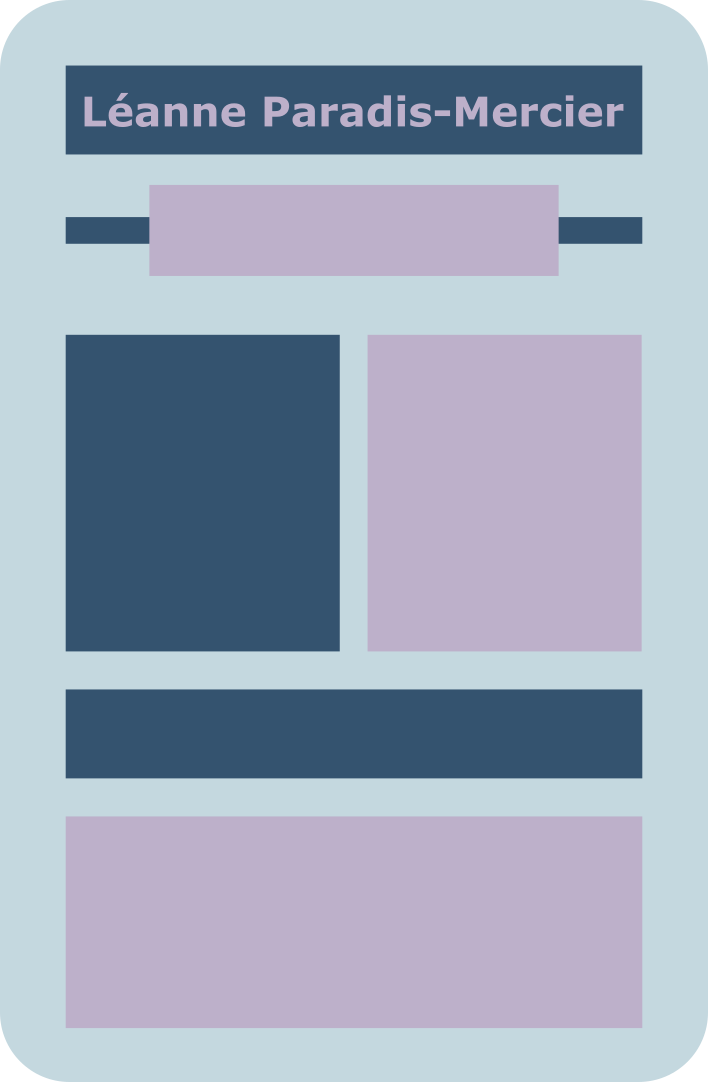 Illustration du curriculum vitae de Léanne Paradis-Mercier.