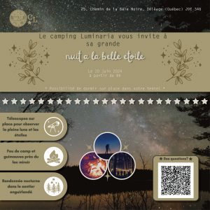 Petite affiche du camping Luminaria.